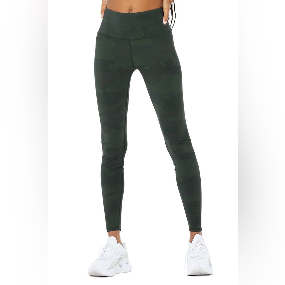 Alo High Waist Camo Vapor Legging Hunter Camouflage Size Small
